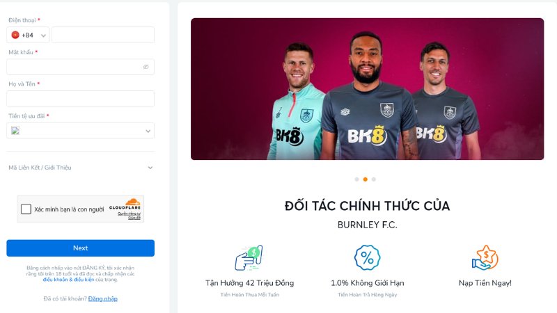 Hướng dẫn đăng ký BK8 nhanh chóng trong 3 bước